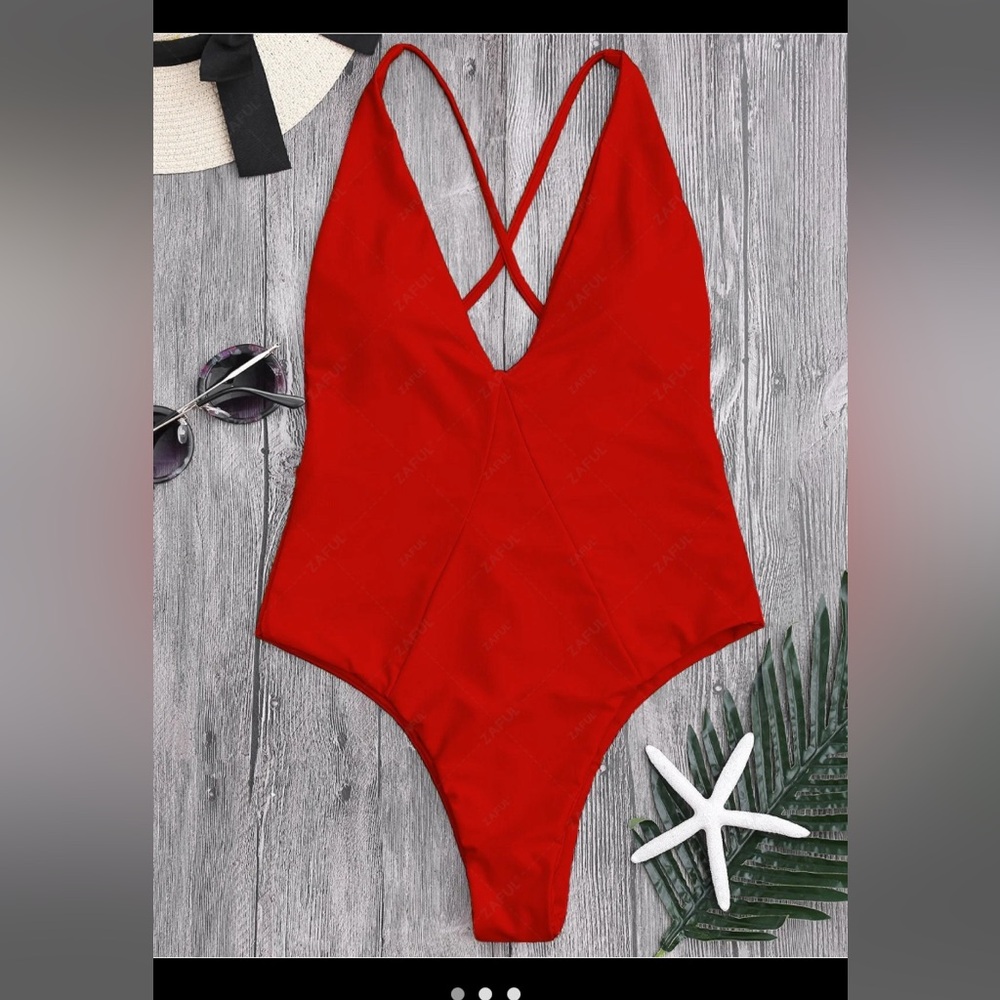 Red one piece new with tags